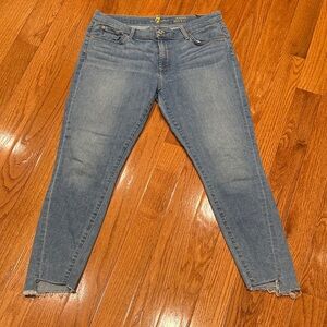 7 For All Mankind Light Blue Skinny Jeans